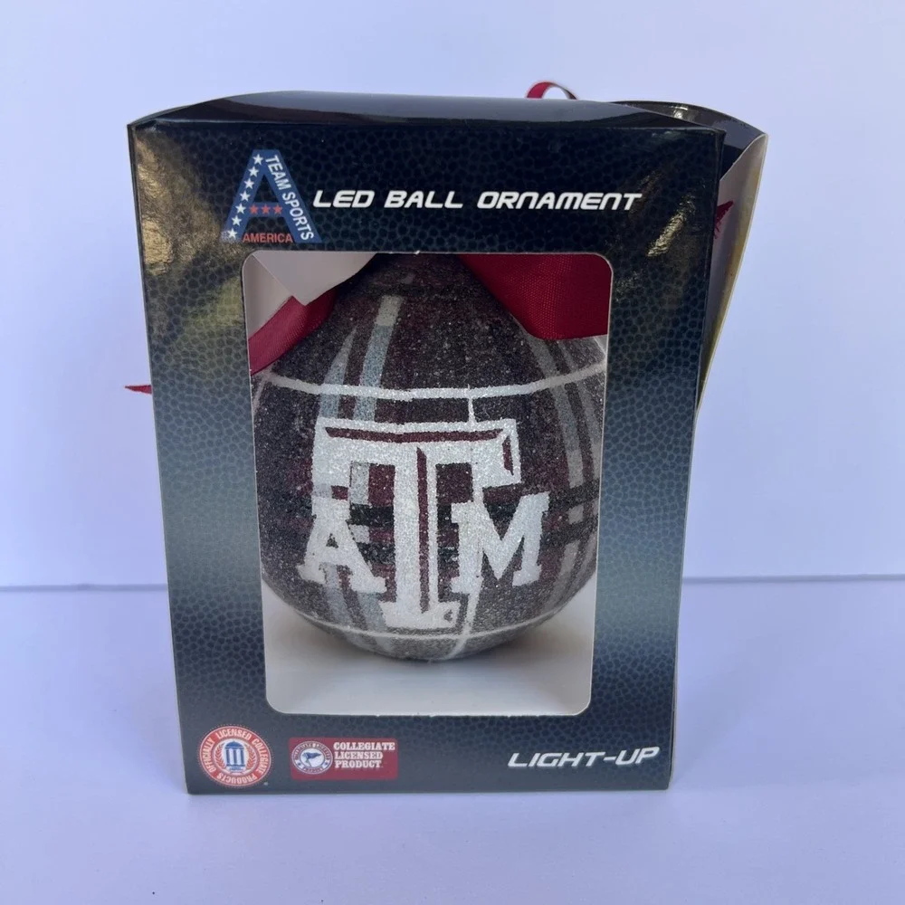 Texas A&M Aggies LED Light Up Christmas Ornament 4